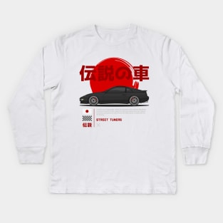 Tuner Black 300ZX Z32 JDM Kids Long Sleeve T-Shirt